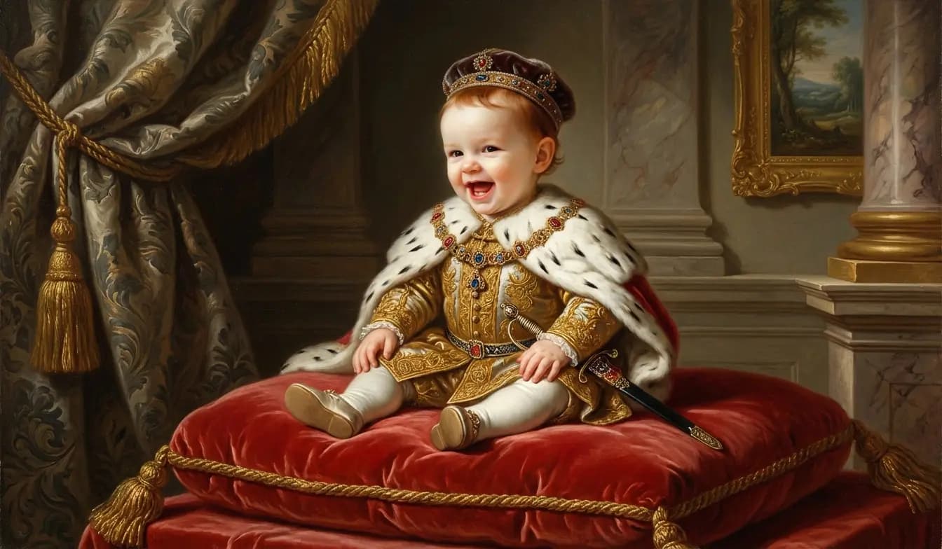 Child portrait in renaissance style